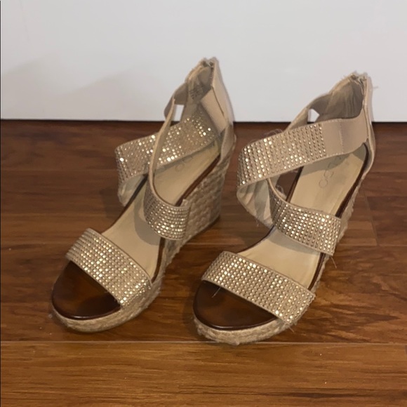 Aldo Wedge Sequin Espadrilles - Picture 1 of 4